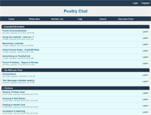 Tablet Screenshot of poultrychat.com